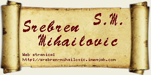 Srebren Mihailović vizit kartica
